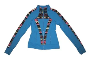 Ivivva Girls Blue Perfect Your Practice Active Jacket Full Zip Size 12 - Picture 1 of 3