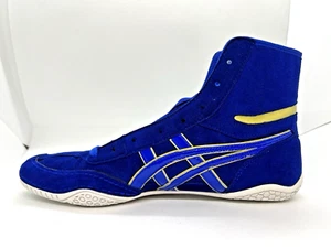 Zapatos de Boxeo Lucha Asics 1083A001 Azul Línea Azul Dorado NUEVOS EX-EO TWR900 Siguiente - Imagen 1 de 17