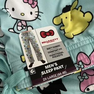 2XL (40-42)-SANRIO 2023 HELLO KITTY & FRIENDS MENS SLEEP PAJAMAS PANTS - NWT - Picture 1 of 3