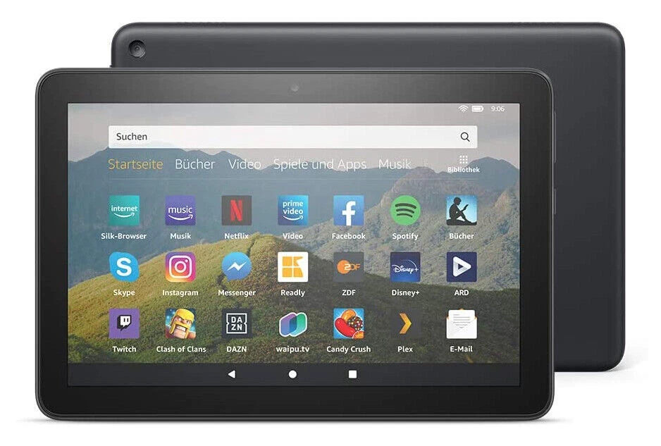 Amazon Fire HD 8 (10. Generation) 64GB, Wi-Fi, 8 Zoll - Schwarz (mit Spezialangeboten)
