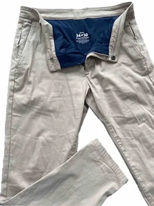Bird Dogs Boom For Your Boomstick Chino Pants Mens Actual 34x30 Beige Golf - Picture 1 of 17
