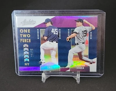 2020 Absolute One Two Punch Purple # OTP9 Gerrit Cole Masahiro TanakYankees /25 - Image 1 of 3