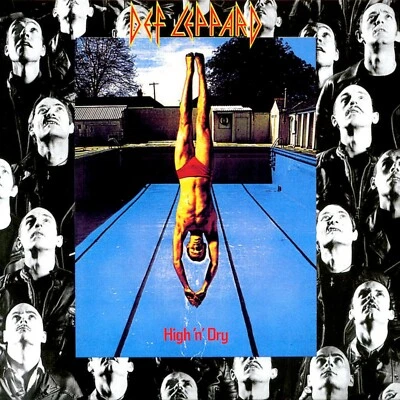DEF LEPPARD High N Dry BANNER HUGE 4X4 Ft Fabric Poster Tapestry Flag album art - Image 1 of 3
