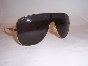 NUEVAS GAFAS DE SOL GUCCI GG 1436S 001 DORADO/GRIS AUTÉNTICO 1436 - Imagen 1 de 8