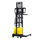Xilin Standard 3300Lb Semi Electric Straddle Stacker 98" Lifting With Adjt. Fork