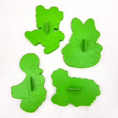 Juego de 4 cortadores de galletas Wilton Easter Spring 1978 vintage de plástico Hong Kong Foto 1 de 4