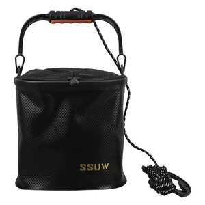  Angeleimer mit Seil, faltbarer tragbarer Angeleimer, Eva-Fischeimer, geeignet - Bild 1 von 16