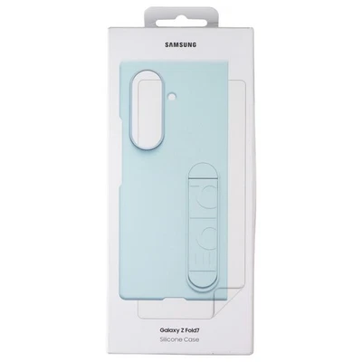 Funda y Película de Silicona Oficial Samsung para Galaxy Z Fold7 - Cian Claro Foto 1 de 2