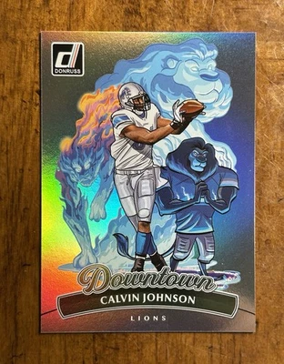 Panini Donruss Calvin Johnson Downtown Detroit Lions #4 SSP Case Hit 2025 Foto 1 de 4