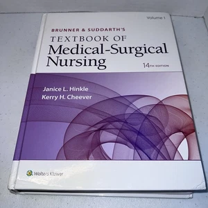 Brunner & Suddarth’s Textbook Medical-Surgical nursing 14 Edition Volume 1 Only - Picture 1 of 6