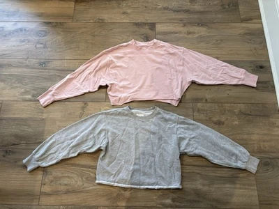 Pink and Gray Cropped Sweatshirts size medium reflex - Image 1 of 4
