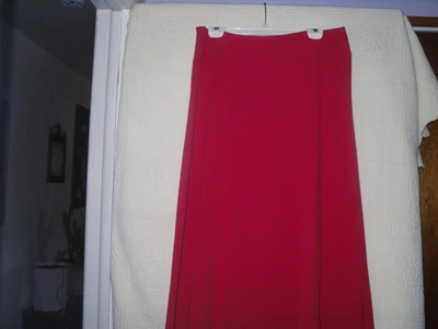 "Requirements" Red, A-Line (semi-flair)Skirt, Sze. 14, Exc. pre-own, Top stitch  - Image 1 of 2