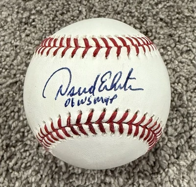 David Eckstein 2006 WS MVP PSA/DNA 签名亲笔签名棒球圣路易斯红雀队 — 第 1/3 张图片