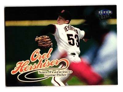 Tarjeta de béisbol 1999 Ultra #144 Orel Hershiser Gigantes de San Francisco Foto 1 de 2