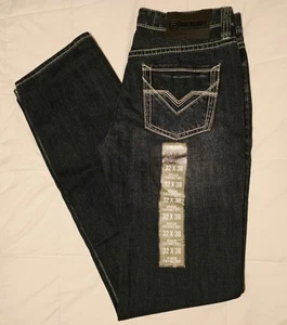 NWT Rock & Roll Denim Pistol Stackable Bootcut Jeans Mens 32x38 Western Cowboy - Picture 1 of 17