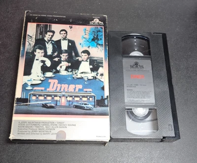 Diner (VHS, 1982) Mickey Rourke Kevin Bacon Rare Comedy HTF OOP MGM Big Book Box - Image 1 of 4