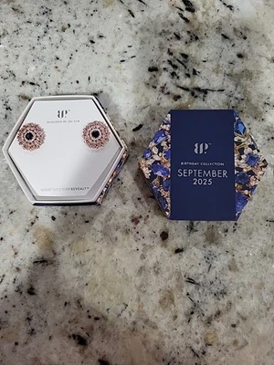 September2025 Earrings What The Moon Gave Er17918 LabCreated Sapphire Never Worn - Image 1 of 4
