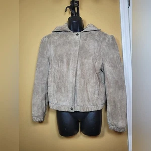 Chaqueta De Colección Wilson Gamuza y Cuero Hecha en Corea Talla 12 Estilo 6697 - Imagen 1 de 12