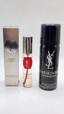 YSL L'Homme by Yves Saint Laurent 10 ml Edt& After Shave Foam 1.6 Fl. Oz - Image 1 of 4