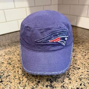New England Patriots NFL Reebok Hat Cadet Cap Military Style Adjustable S/M - Picture 1 of 9