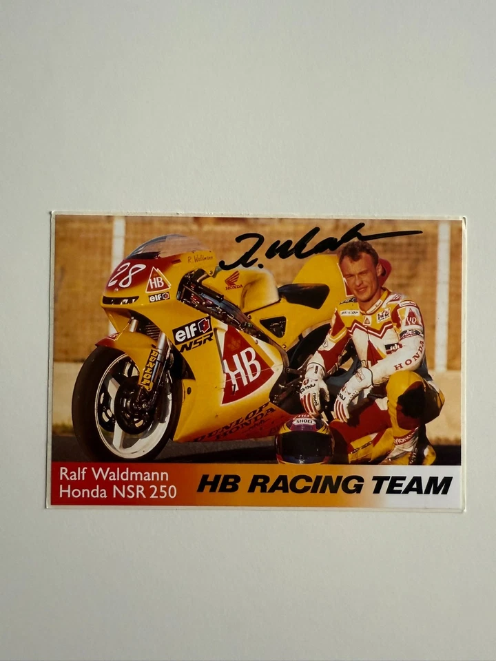 Ralf Waldmann - signierte/signed Autogrammkarte - AK - Motorrad Rennfahrer - Bild 1 von 1