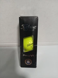 Titleist PRO V1 Golfbälle #3 gelb - neue Hülle - 3 Bälle - Bild 1 von 5