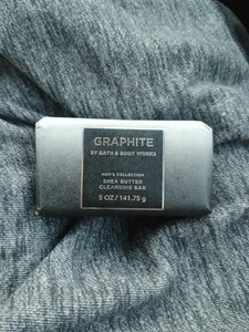Barra limpiadora de manteca de karité GRAFITO para hombre 5 oz baño y cuerpo funciona ¡Huele muy bien! - Imagen 1 de 2