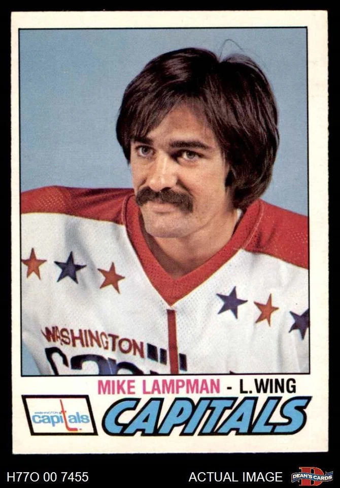 1977 O-Pee-Chee #396 Mike Lampman Capitals-Hockey 5 - EX - Image 1 of 1