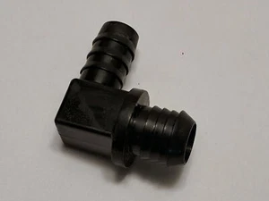Genuine BMW E28 E30 E34 E38 Vacuum line connector. L-shaped plastic 34331158930 - Picture 1 of 5