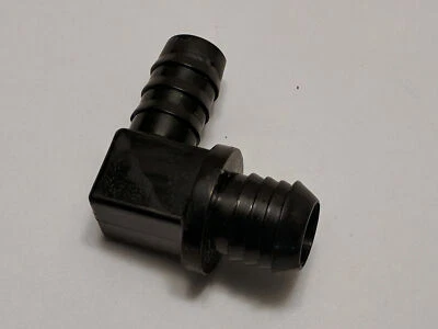 Conector de linha de vácuo genuíno BMW E28 E30 E34 E38. Plástico em forma de L 34331158930 - Imagem 1 de 4