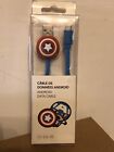 MARVEL AVENGERS CAPTAIN AMERICA ANDROID PHONE DATA CHARGE CABLE BNIB MINISO