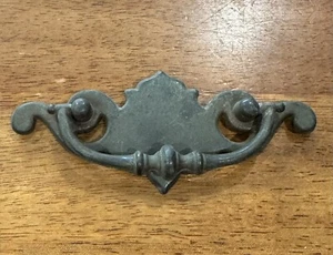 Vintage Salvaged Back Plate With Bail Drawer Reclaimed Hardware Lot Of 13 - Picture 1 of 4