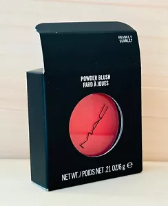 MAC Powder Blush .21oz / 6g ~ FRANKLY SCARLET ~ Fresh Batch ~ New in Box - Picture 1 of 2