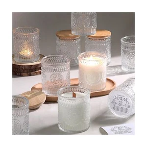 Paquete de 10 frascos de velas transparentes DARJEN para hacer velas - vela de vidrio vacía de 7,5 OZ... - Imagen 1 de 6