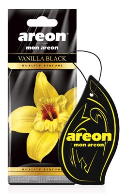 AREON MON Design Hanging Car Air Freshener, Vanilla Black Scent - Image 1 of 2