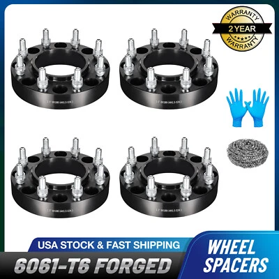 4 Pcs 8X180 1.5 inch Wheel Spacers Hubcentric M14x1.5 For GMC Sierra 3500 HD - Image 1 of 4