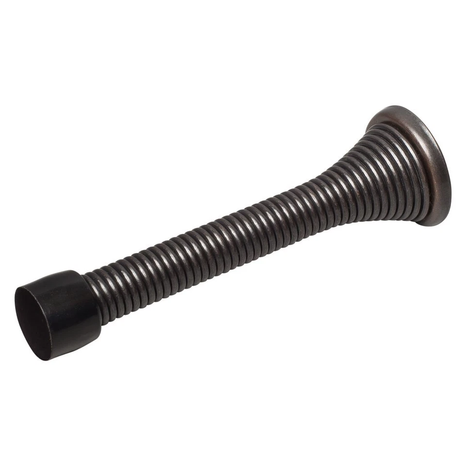 Box of 50- 3-1/8" Oil Rubbed Bronze Spring Door Stops with Mounting Screw  - Image 1 of 1