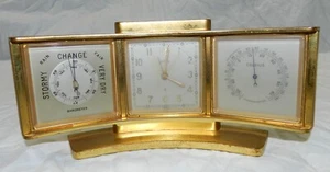 Vintage Angelus 8 Day Clock with Barometer + Thermometer - Working - Picture 1 of 6