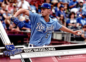 2017 Topps Update Eric Skoglund Rookie Mother's Day Pink #US19 -/50 - Royals 