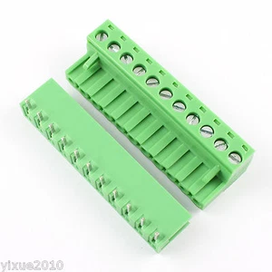 50Pcs 5.08mm 11 Pin Right Angle Screw Terminal Block Pluggable Plug Connector - Picture 1 of 6