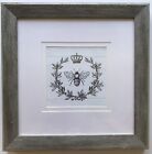 The Queen Bee Framed And Matted Print Home Decor 12x12 Silver Painted Frame