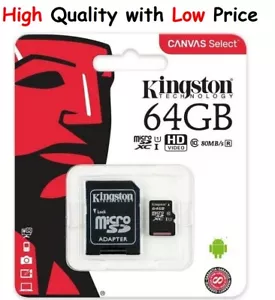 32GB 64GB 128GB Micro SD Card SDHC SDXC Memory Card TF Class 10 with Adapter - Picture 1 of 15