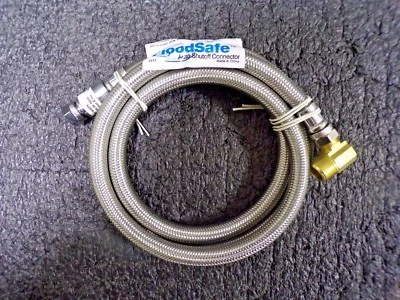 Conector de agua trenzado de acero inoxidable de 60" L para lavavajillas FS-CDC-S-CE X60 (TS) Foto 1 de 4