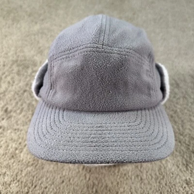 American Needle 5 Panel Hat Cap Adult Small Gray Sherpa Earflaps Outdoors - Image 1 of 4