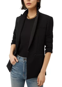 Giacca donna Veronica Beard Scuba Black Dickey - taglia 8 - vendita al dettaglio $645 - Foto 1 di 7