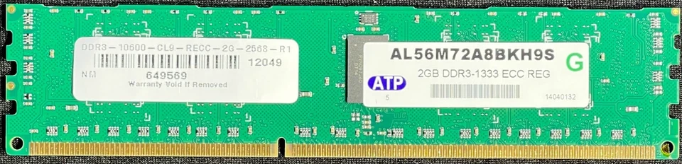 ATP 2GB DDR DIMM / SC040 / Only use if Cust has Added Memory Upgrade / GPKMD - Image 1 of 4