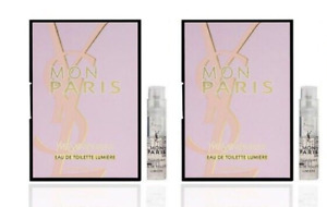 Yves Saint Laurent Mon Paris Lumiere Eau de Toilette Sample Spray .04oz set x 2