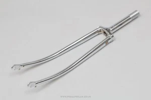 Tange Hirame Branded Chrome Plated NOS 27" 1" Threaded Steel Forks - VTG - Picture 1 of 7