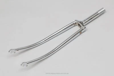 Tange Hirame Branded Chrome Plated NOS 27" 1" Threaded Steel Forks - VTG - Image 1 of 4