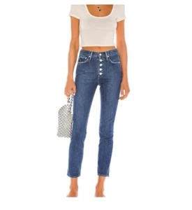 GRLFRND Jeans 27 Karolina Rather Have You Wash High Waist Revolve Button Fly - Picture 1 of 6